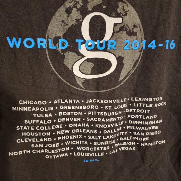 Garth Brooks World Tour 2014-2016 Concert T-Shirt - Picture 3 of 5